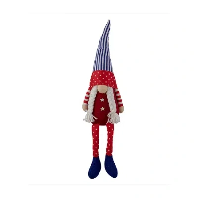 Northlight Patriotic Gnome Girl With Braids In Multi