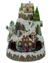 Northlight 17in Led Lighted & Animated Christmas Village With Moving Train In Multi
