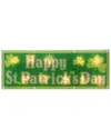 NORTHLIGHT NORTHLIGHT 17IN LIGHTED HOLOGRAPHIC HAPPY ST. PATRICK'S DAY WINDOW SILHOUETTE