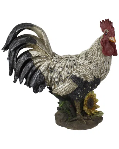 Northlight 17in Standing Rooster Outdoor Garden Statue In White