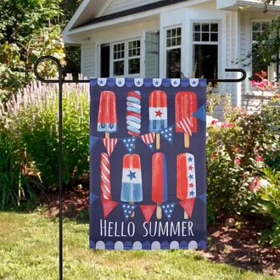 Northlight 18" Hello Summer Ice Pop Garden Flag In Multi