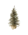 Northlight 18" Warsaw Twig Artificial Christmas Tree In Burlap Base In Brown