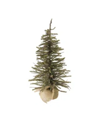 Northlight 18" Warsaw Twig Artificial Christmas Tree In Burlap Base In Brown