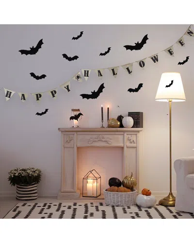 Northlight 18.75in Battery Operated Led Lighted Burlap Halloween Lights In Neutral
