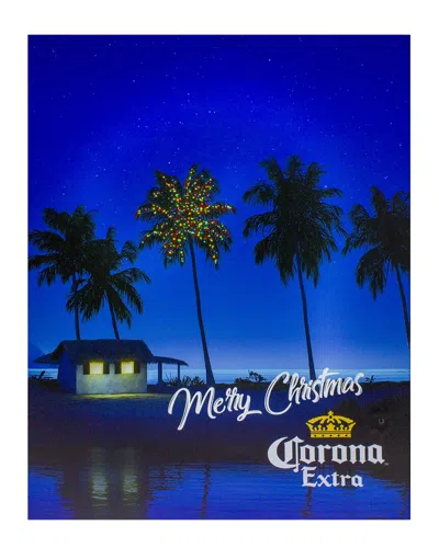 Northlight 18.75in Motion Activated Musical Lighted Corona Christmas Džcor In Blue