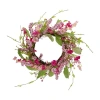 Northlight 18in Geranium And Berry Spring Floral Wreath In Multi