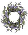 Northlight 18in Lavender Artificial Spring Wreath In Purple