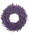 Northlight 28in Lavender Artificial Floral Spring Wreath In Purple