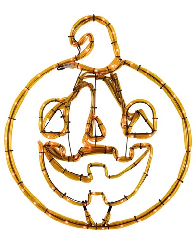 NORTHLIGHT NORTHLIGHT 18IN ORANGE JACK O'LANTERN 4-FUNCTION LED LIGHTED WINDOW SILHOUETTE