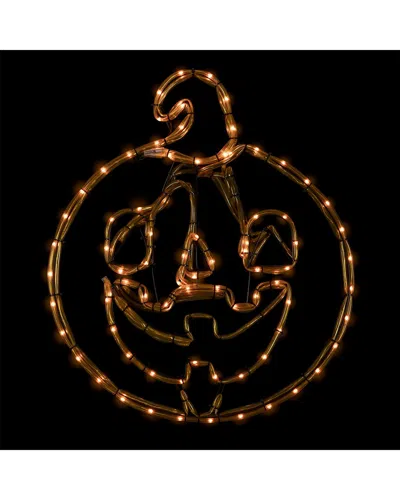 NORTHLIGHT NORTHLIGHT 18IN ORANGE JACK O'LANTERN 4-FUNCTION LED LIGHTED WINDOW SILHOUETTE