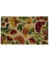Northlight 18x30 Coir Floral Spring Door Mat In Yellow