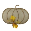 Northlight 19in Burlap And Vine Pumpkin Wall Decal In Brown