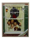Northlight 19in Lighted Norman Rockwell 'oh Boy It's Pop' Wall Art In White