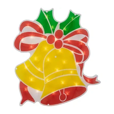 Northlight 19in Prelit Bells Christmas Window Decor In Multi