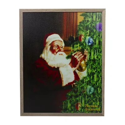 Northlight 19in Prelit Norman Rockwell Canvas Art In Multi