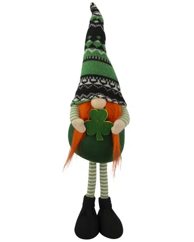 Northlight 19in Standing Leprechaun Girl Gnome In Green