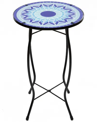 Northlight 19in Sun Mosaic Glass Patio Side Table