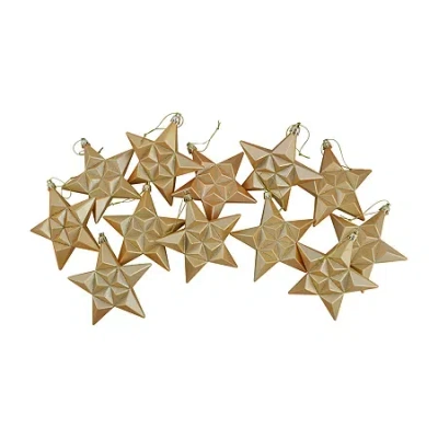 Northlight 2-finish Gold Star 12-pc. Christmas Ornament