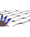 Northlight 2' X 8' Blue Mini Tree Trunk Wrap Christmas Net Lights In Blue