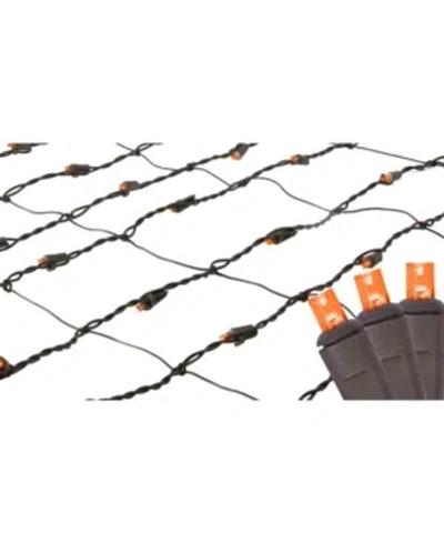 Northlight 2' X 8' Orange Led Tree Trunk Wrap Christmas Net Lights