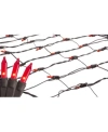 Northlight 2' X 8' Red Mini Tree Trunk Wrap Christmas Net Lights In Red