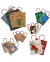 Northlight 20-count Assorted Christmas Themed Paper Gift Bags In Multi
