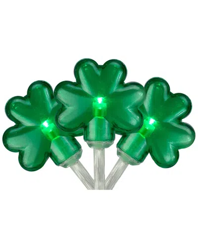 Northlight 20-count Led Mini St Patrick's Day Shamrock Lights In Green