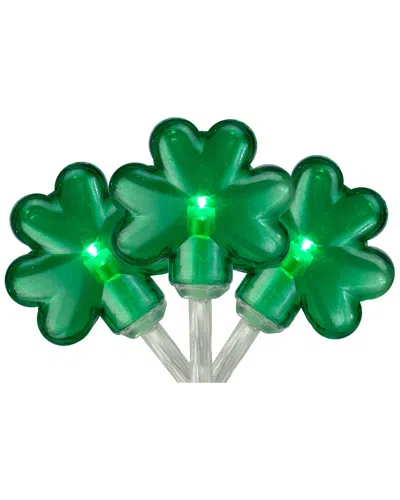 Northlight Discontinued  20-count Led Mini St Patrick's Day Shamrock Lights In Green