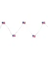 Northlight 20-count Patriotic Americana Usa Flag Led Fairy Lights 6.25' Copper Wire In Red