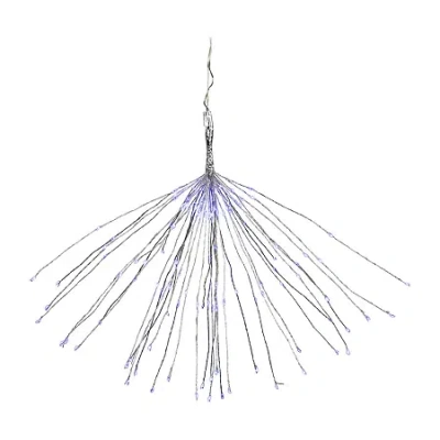 Northlight 20" Led Firework Silver Branch Decoration Blue String Lights In Multi