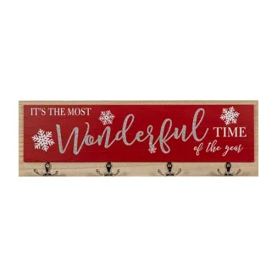 Northlight 20" Snowflakes "itfts The Most Wonderful Time Of The Year" Wall Sign In Multi