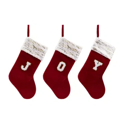 Northlight 20" Velvet Joy Christmas Stocking In Red