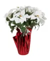 Northlight White Artificial Christmas Poinsettia 20" In White