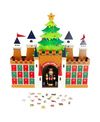 Northlight 20.5" Nutcracker Castle Christmas Advent Calendar Decoration In Green