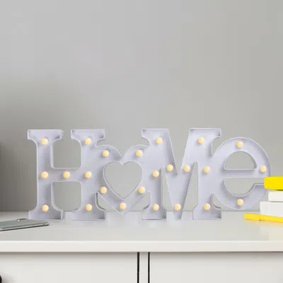 Northlight 20.5" White Home Led Marquee Wall Sign