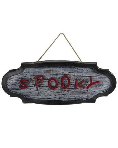 Northlight 20.5" Animated 'spooky' Halloween Sign In Gray