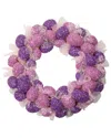Northlight 20in Glittered Easter Egg Wreath In Pink