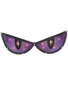 Northlight 20in Lighted Purple Eyes Halloween Window Silhouette In Purple