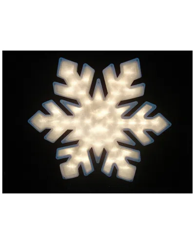Northlight 20in Lighted Snowflake Double Sided Christmas Window Silhouette Decoration
