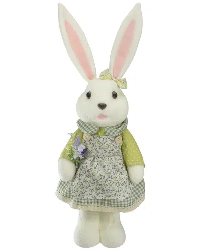 Northlight 20in Standing Girl Rabbit Easter Figure In White