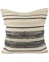 Northlight 20in Twisted Textured Block Handloom Woven Outdoor Square Throw Pillow In Neutral