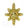Northlight Oversized Lighted Gold Tinsel Star Of Bethlehem Christmas Tree Topper In Multi
