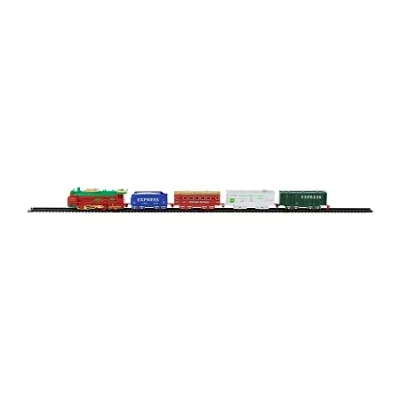Northlight 21 Pc Green And Red Battery Operated Lighted And Animated Classic Train Set Christmas Tabletop Decor In Multi