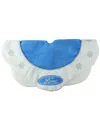 Northlight 21.5in Decorative Blue & White Ford Scalloped Mini Christmas Tree Skirt