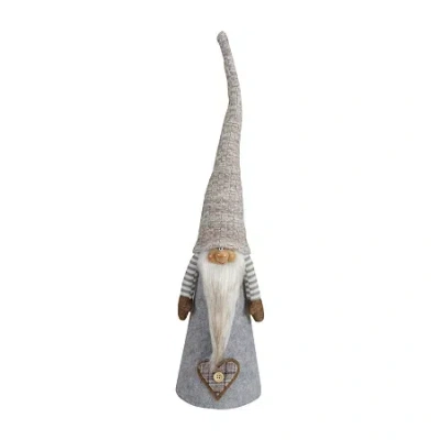Northlight 21in Gray And Beige Cone Boy Christmas Christmas Gnome In Multi