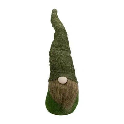 Northlight 21in Green Standing Christmas With Bendable Hat Christmas Gnome In Multi