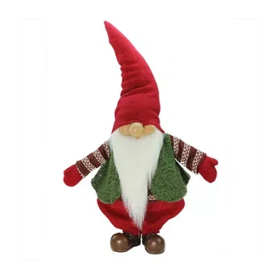 Northlight 22'' Red And White Gnome Christmas Tabletop Decoration