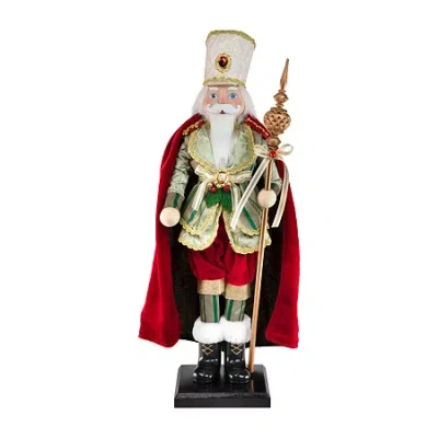 Northlight 22" Royal King With Scepter Christmas Figurine In Red