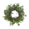 Northlight 22in Lavender And Foliage Wreath In Green