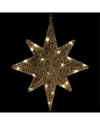Northlight 22in Led Lighted Gold Hanging Bethlehem Star Outdoor Display In Gold